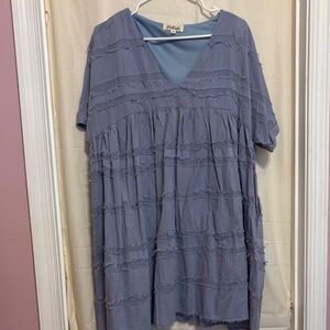 Listicle Blue Mini Dress